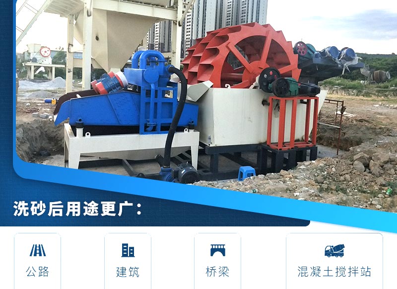 洗砂生產(chǎn)線現(xiàn)場(chǎng)